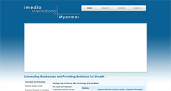 Desktop Screenshot of imediamyanmar.com