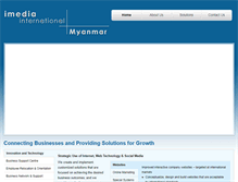 Tablet Screenshot of imediamyanmar.com